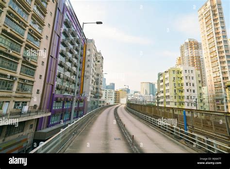 HONG KONG CHINA CIRCA JANUARY 2019 View Seen From Second Desk Of