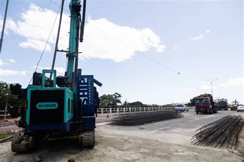 Começa A Concretagem Da Ponte Do Laranjal Diário Da Manhã