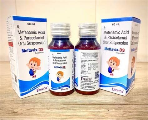 Padeatric MEFENAMIC ACID 100MG PARACETAMOL 250MG For Clinical At Rs