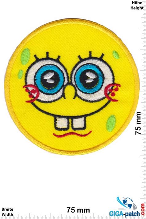 SpongeBob SpongeBob SquarePants - smile - round - Patch Sleutelhangers ...