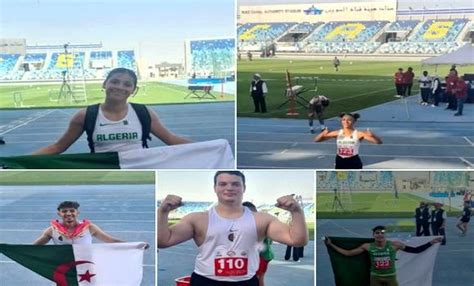 Athlétisme Championnats arabes U20 neuf nouvelles médailles pour l