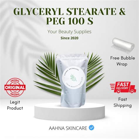 Jual Glyceryl Stearate And Peg 100 100 Gr Shopee Indonesia