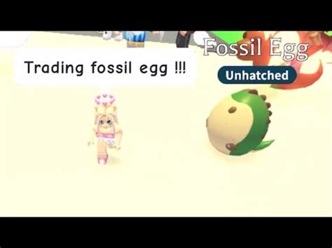 Trading Fossil Egg Adopt Me Youtube