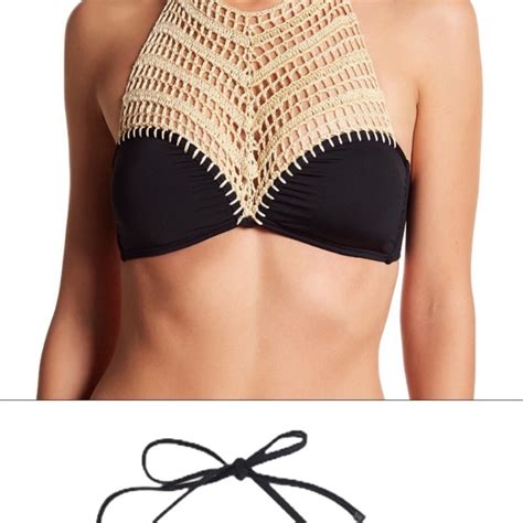 Bikini Lab Macrame Halter Bikini Gem