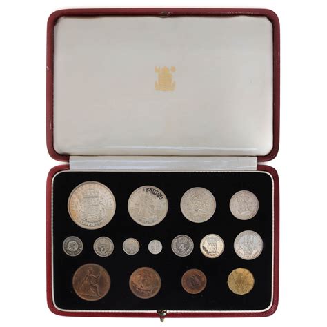 Royal Mint 1937 George VI Specimen Coin Set Inc Maundy Coins 15 Coins