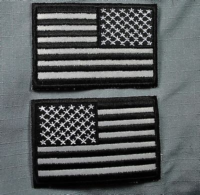 Subdued REFLECTIVE American Flag Patch | eBay