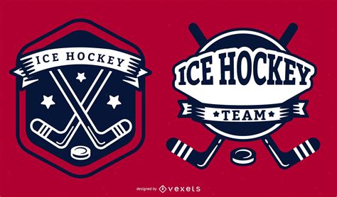 Descarga Vector De Ilustración De La Insignia Del Equipo De Hockey