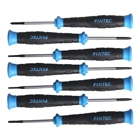 Fixtec Industrial Pocket 7PCS Cr V Precision Screwdriver Set