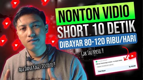 DiBayar Hanya Nonton Vidio Short Cara Menghasilkan Uang Dari Internet