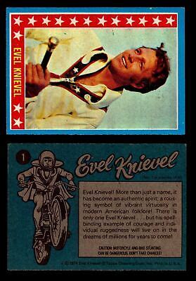 Evel Knievel Topps Vintage Trading Cards You Pick Singles Ebay