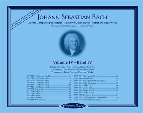 J S Bach Complete Organ Works Without Page Turns Vol IV OrganScore