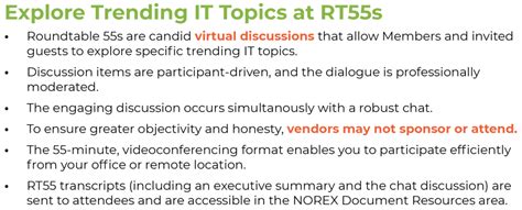 NOREX IT Roundtable 55 Service Mapping Fundamentals Virtual Event