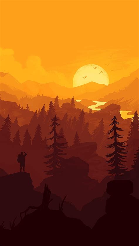 Firewatch Phone Wallpaper