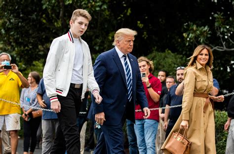 Barron Trump Has Cool '50s Vibes in Bomber Jacket & Sleek Sneakers