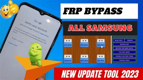 New All Samsung Frp Bypass Android 13 12 11 Patch 2023 With Big