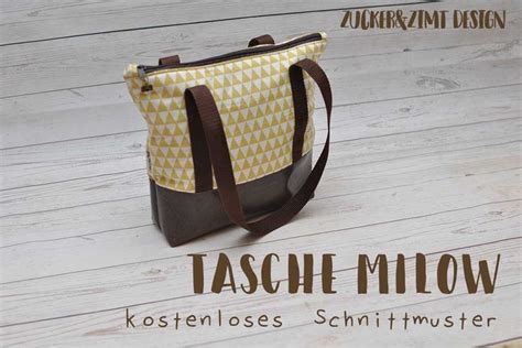 Tasche Milow nähen DIY Anleitung mit kostenlosen Schnittmuster und