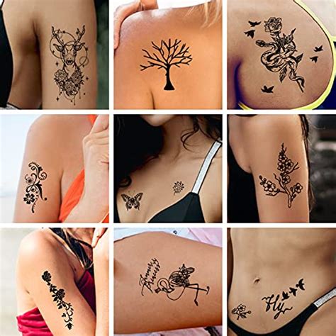 Cerlaza Estilos Tatuajes Temporales Para Adultos Mujeres Homb