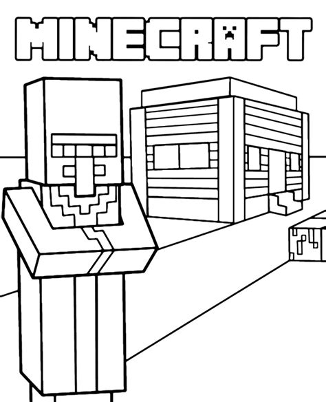 Minecraft Logo Coloring Sheet Coloring Pages