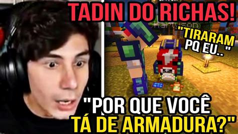 Tiraram O Mod De Armadura Do Richinhas 😭 Minecraft Qsmp Youtube