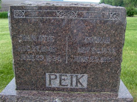 Conrad Joseph Peik Memorial Find A Grave