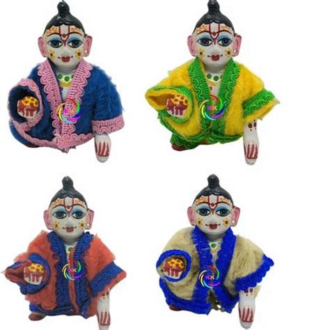 For God Statue Dress Wool Dark Pink Laddu Gopal Poshak Winter At Rs