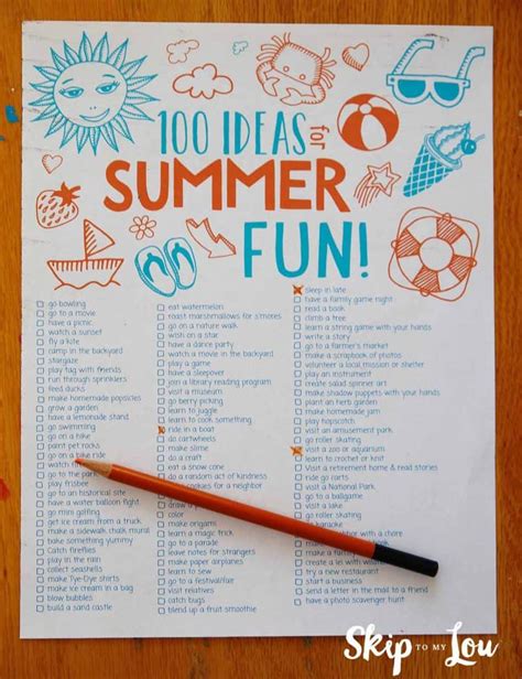 100 Fun Summer Activities For Kids