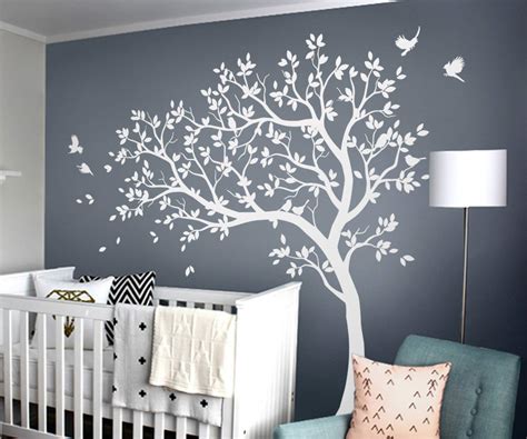 White Tree Wall Decals