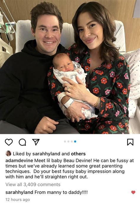 Adam Devine (Andy) is a dad! Check out Sarah’s comment. : r/Modern_Family