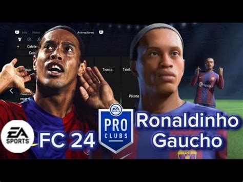 Ronaldinho Gaucho EA FC 24 Pro Clubs Face Creation Fifa 24 Clubes Pro