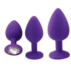 Eros Silicone Anal Plugs Unisex Jewel Sex Stopper Small Medium Large