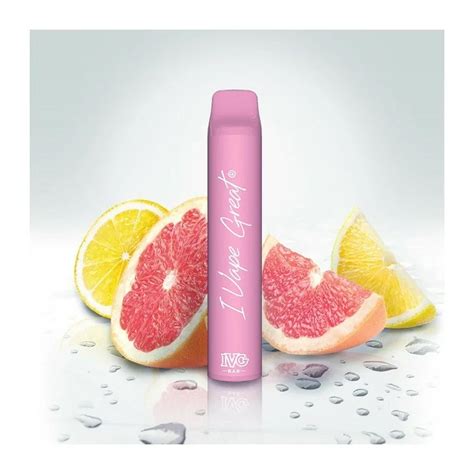 Ivg Bar Pink Lemonade 20mg 600 Puff Disposable Vape