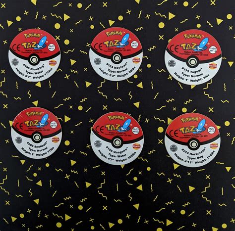 Pick Your Own Pokemon Tazos Holographic Retro Vintage Tazos From The