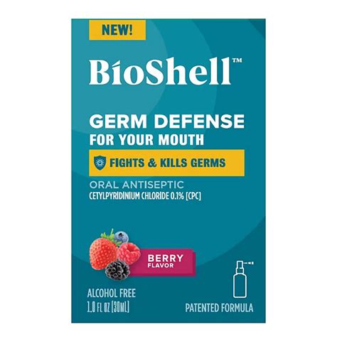 BioShell Germ Defense Oral Antiseptic Spray Berry Flavor - Shop Vitamins & Supplements at H-E-B