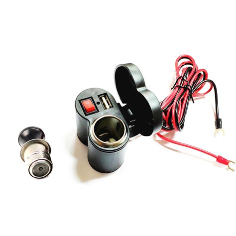 Tomada Para Moto Usb 12v Carrega Celular Gps Acendedor Shopee Brasil