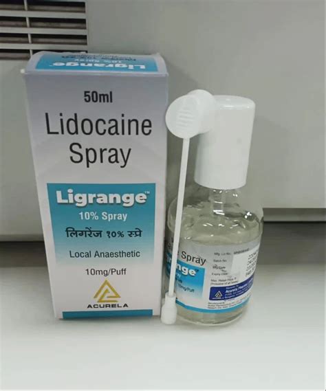 Ligrange 10 Lidocaine Spray 10mg Ml 50ml At Rs 132 Box In Hisar ID