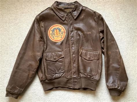 Bob Sims Militaria Wwii Us Air Army Th Air Force A Leather Flight