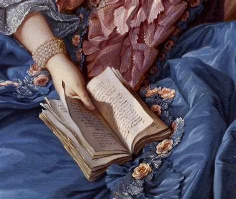 attributed to François Boucher Madame de Pompadour detail 1758 a