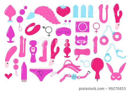 Set Of Sex Toys Collection Of Toys For Adults Stock Illustration 99270855 PIXTA