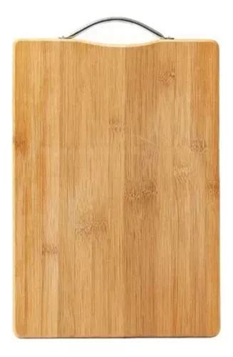 Tabla De Picar Madera Bamb X Cm Bamboo Mango Metal