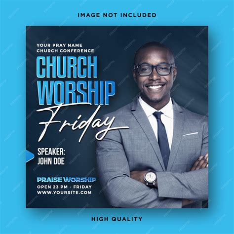 Premium Psd Church Flyer Template Design