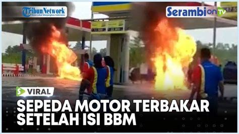 Video Viral Sepeda Motor Terbakar Setelah Isi Bbm Di Spbu Bahodopi