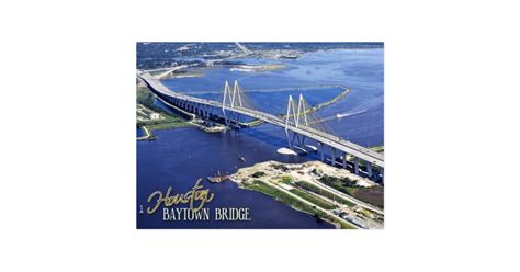 Baytown Bridge, Houston Ship Channel, Texas Postcard | Zazzle