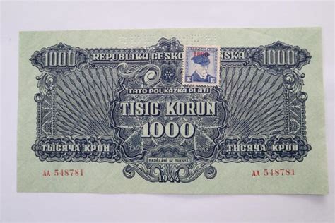 BANKOVKA 1000 KORUN SLOVENSKÝCH 1944 SPECIMEN Aukro