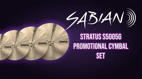 Sabian Stratus S5005G Promotional Cymbal Set YouTube