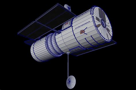 Hubble Space Telescope 3D Model - 3D Models World