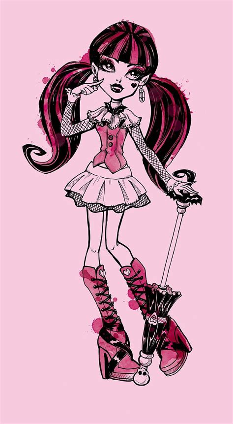 Draculaura Es Lindo Monster High Sketches Draculaura Fondo De