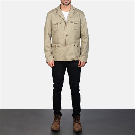 Men's Kajetan Beige Safari Jacket