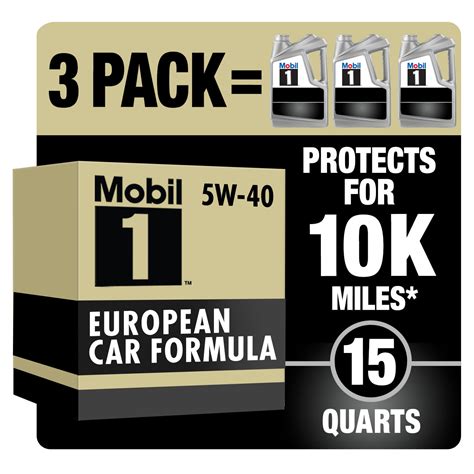 Mobil 1 FS European Car Formula Full Synthetic Motor Oil 5W 40 5 Qt 3