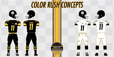 Pittsburgh Steelers Color Rush Jersey Concepts | SteelCityUnderground ...