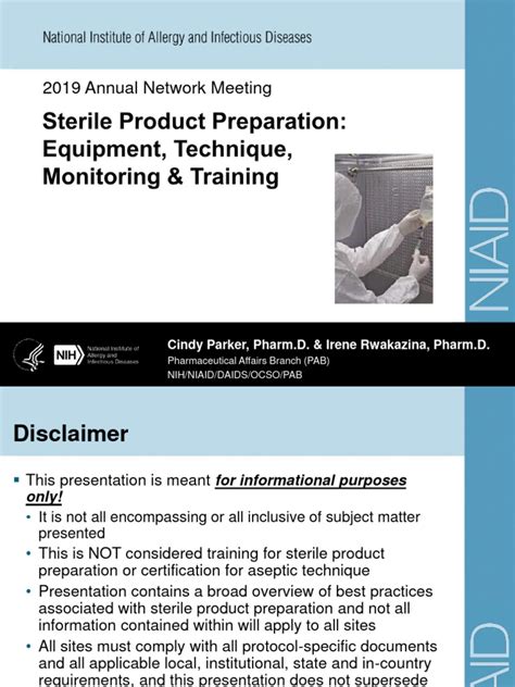 Sterile Product Preparation | PDF | Sterilization (Microbiology ...